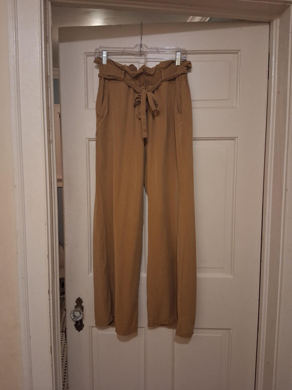 Thread & Supply Wide Leg Paperbag Pants Size Large
